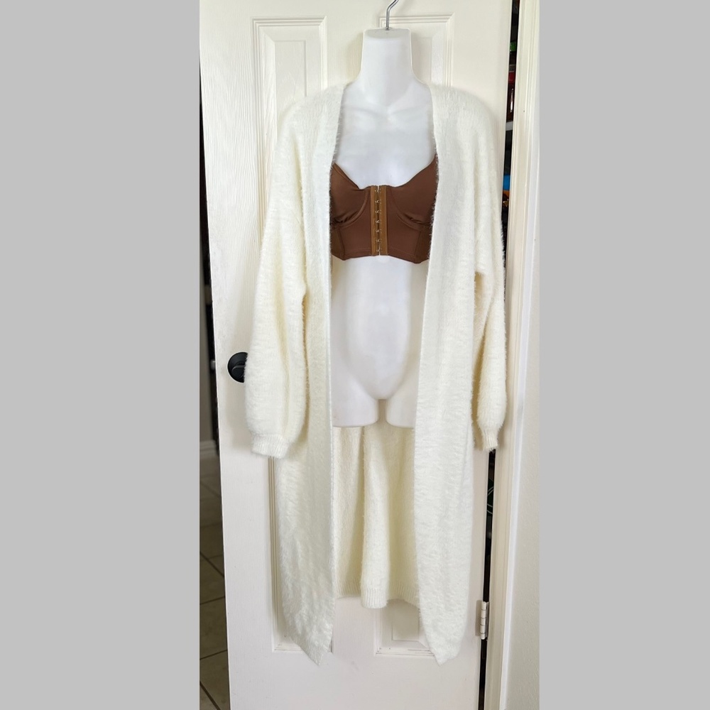 SAGE The Label Ivory Paris Maxi Cardigan Sz M